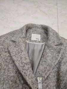 Grey Wool Blend Coat