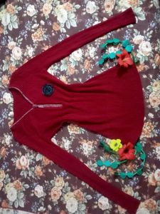 Stretchable Pretty Long Sleeve Top 🌹❤️