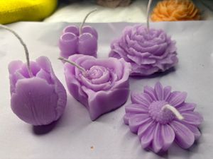 Floral Scented Candles set of five