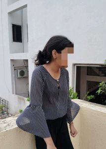 Blue Net Top