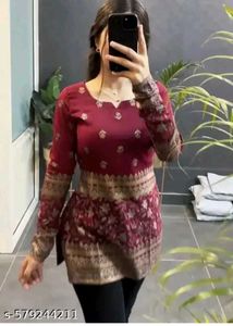 long sleeve short kurti 💓