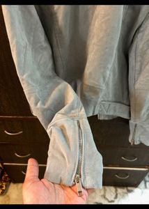 H&amp;M Suede Biker Jacket