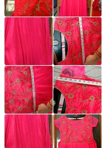 🇳🇿💫🎀Elegant Pink Embroidered Gown