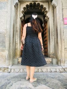 Polka dotted retro one piece