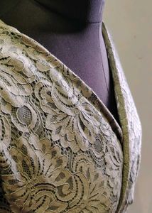 Lace Midi Wrap Dress