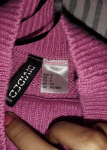 Pink Cropped Sweater