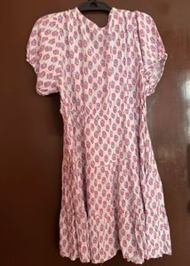 Zudio Floral White Frock