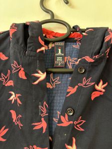 Bird Print Blouse