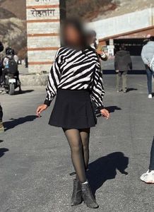 Zebra Print Pullover Sweater