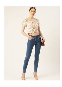 Off Label Crop Floral Top