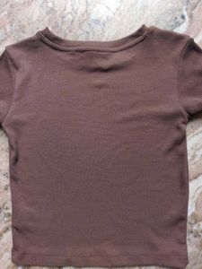 Brown Crop Top