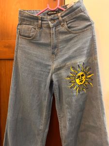 Sassafras High Rise Straight Fit Jeans