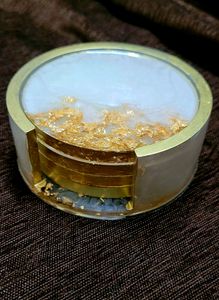 Coaster Set Of 4- Resin Made