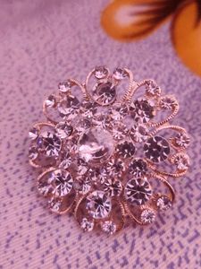 Sparkling Rhinestone Flower Ring