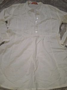 Elegant White Tunic Top