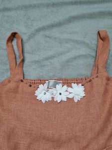 Peach A LINE TOP
