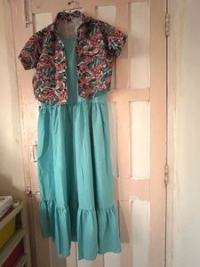 Floral Dress &amp; Shrug Set