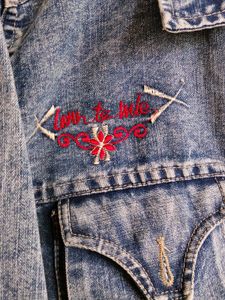 Real Cropped rider Denim jacket