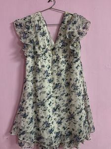 Floral Ruffle Mini Dress