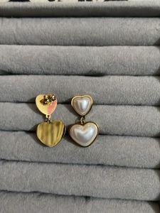 Pearl Heart Earrings
