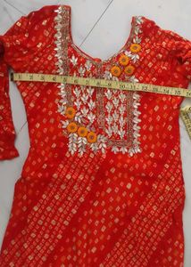 Neck Work Dress Set