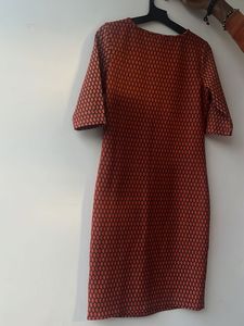 Patterned Midi Dress
