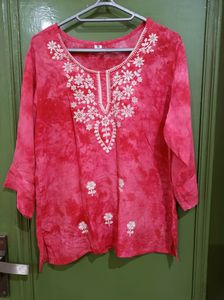 Plus Size Chikankari Kurti