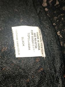 Street 9 Black Lace Top