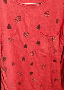 Cute Pink Long Sleeve Top