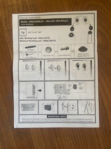 Samsung original Wallmount Brackets Set