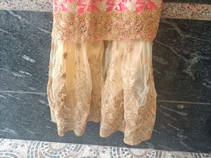 Beautiful Pink &amp; Cream Sharara