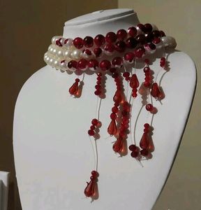 Victorian Vampire Pearl Necklace