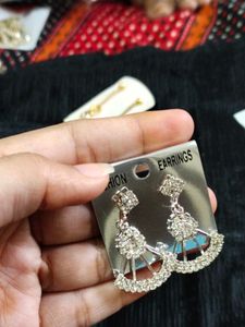 Sparkling Silver Earrings