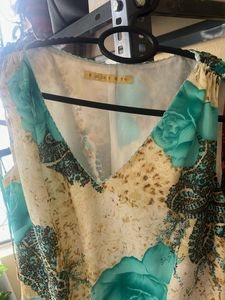 Floral Print V-Neck Dress