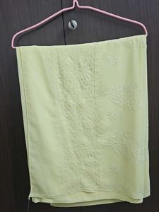 Embroidered Light Yellow Fabric