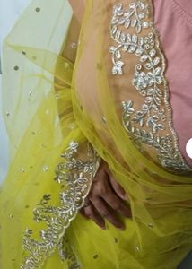 Net Saree With Padded Blouse