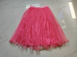 Soft And Beautiful Pink Tulle Skirt
