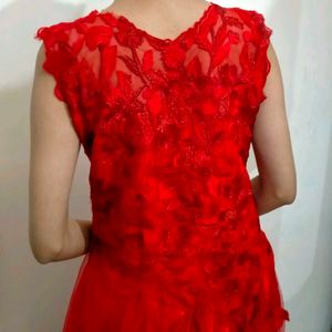 Red Party Gown