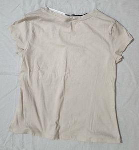 H&amp;m Beige T Shirt
