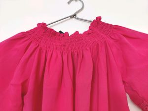 Pink Off Shoulder Top