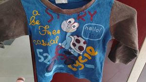 Baby Girl/Boy 🐢 Printed Full Sleeves T-Shirt