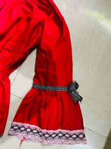 Red Off-the-Shoulder Top