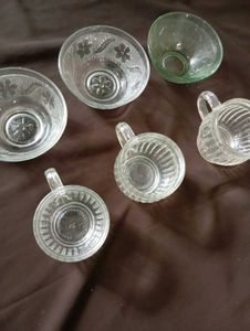 Glass Cups &amp; Bowls Set