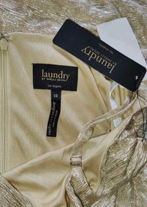 Laundry by Shelli segal golden party wear mini dre
