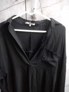 V neck oversized top