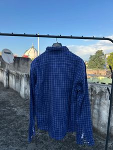 Levi’s Blue Checked Casual Shirt