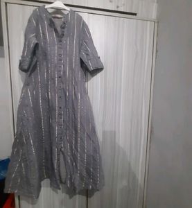 Womens Gray Colour Kurta