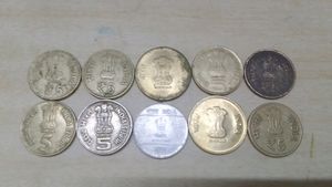5 Rupees Rare Antique 10 Type Of Variety Coins