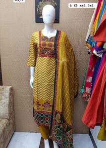 Suit Kurti Set With Pants &amp; Dupatta