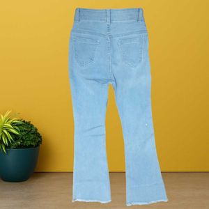 women blue bootcut jeans size 24 (O-26)